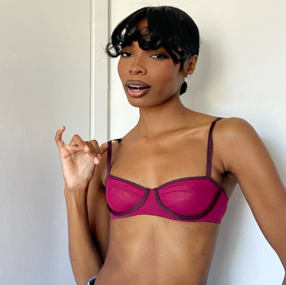 Sheer Balconette Bra